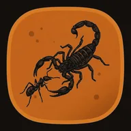 Toxic privilege combination, drawn as two specimens fused in one piece of amber
